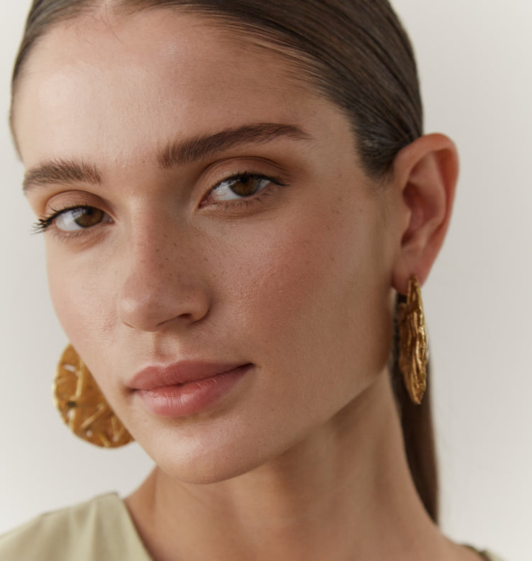 LARGE ICON HOOPS GOLD