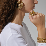 LARGE ICON HOOPS GOLD