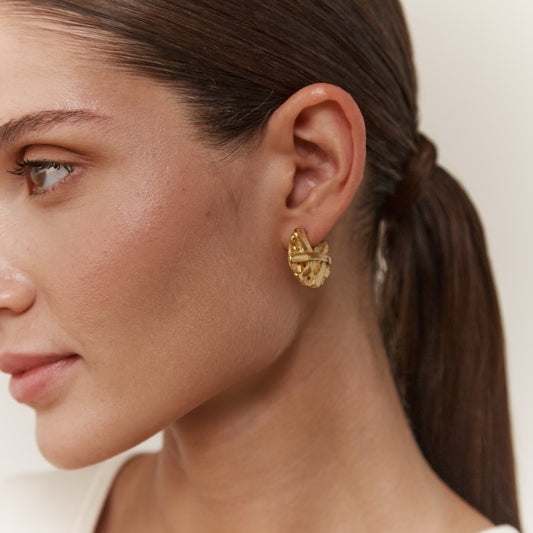 SMALL ICON HOOPS GOLD