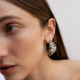 BLASS EARRINGS SILVER