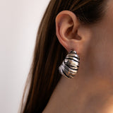 BLASS EARRINGS SILVER
