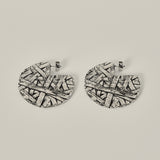 LARGE ICON HOOPS SILVER